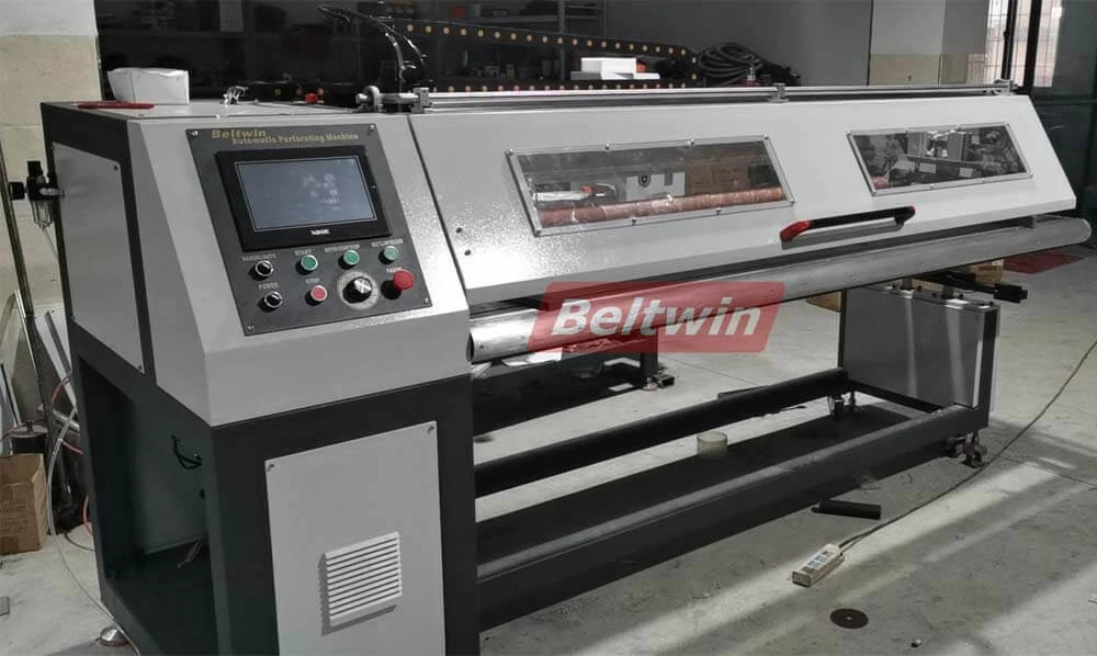 Машина для перфорации конвейерной ленты шириной 2000 мм для резиновой ленты из ПВХ и полиуретана