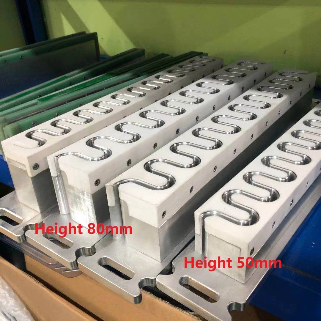 Формы направляющих, боковых стенок и профилей конвейерных лент для высокочастотной ленточной сварки