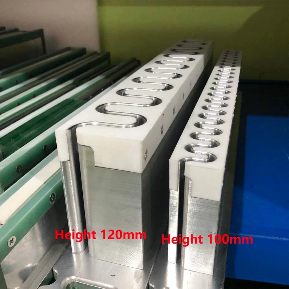 Формы направляющих, боковых стенок и профилей конвейерных лент для высокочастотной ленточной сварки