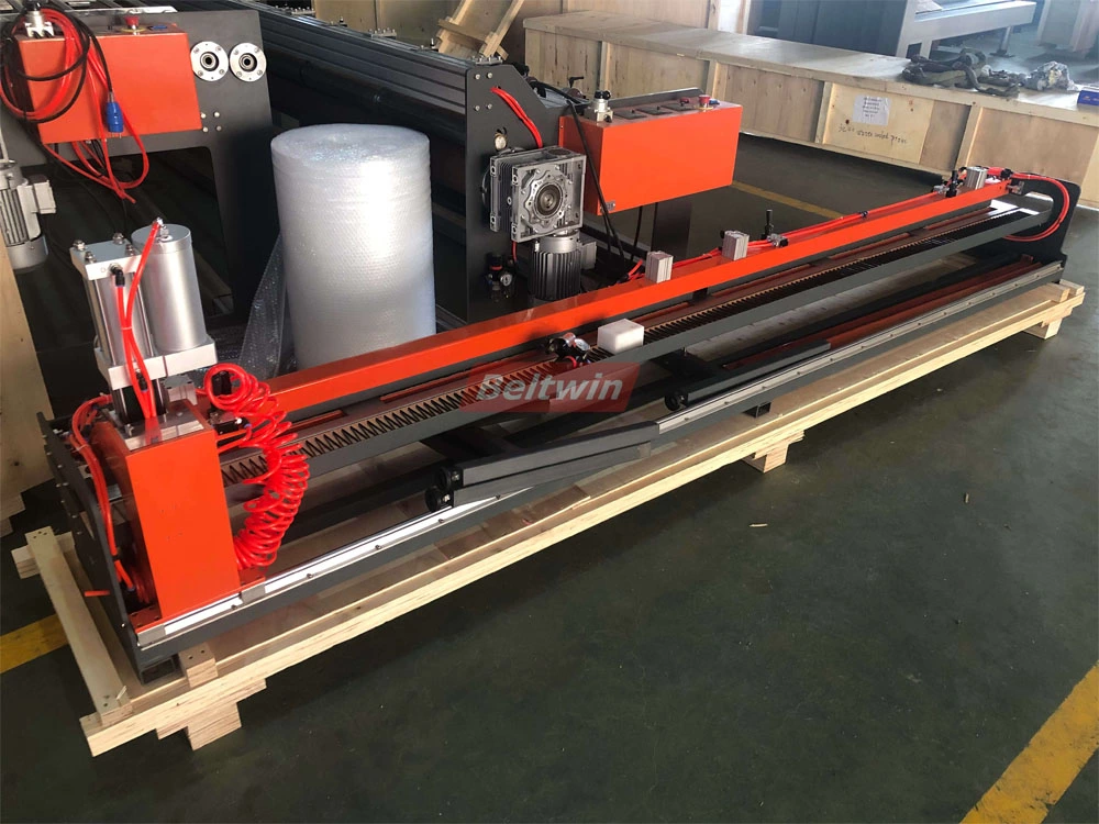 Пневматическая машина для пробивки пальцев на ремне из ПВХ и полиуретана TA1000-2100