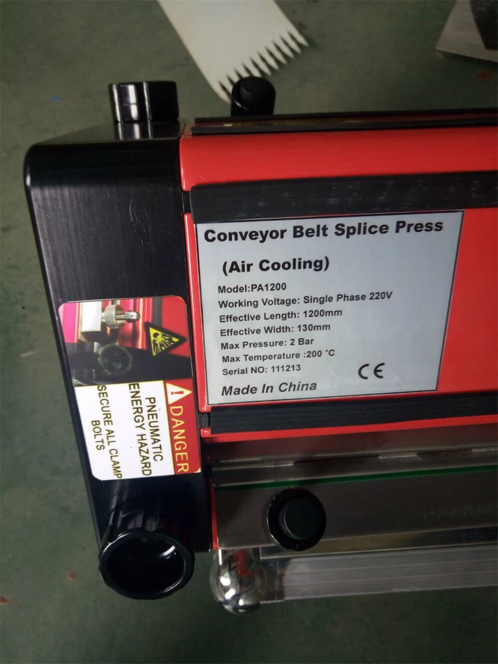 Доставка 2 шт. Пресс воздушного охлаждения PA1200 для соединения лент из ПВХ/ПУ