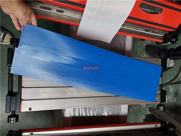 Пресс с воздушным охлаждением для соединения термоприводных ремней