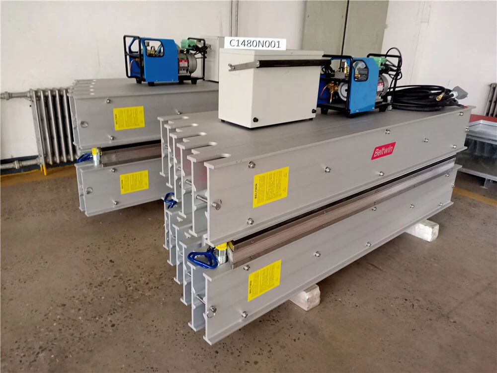 Доставка Два комплекта вулканизатора DSLQ-S 870x2100 мм в США (200 фунтов на квадратный дюйм, 22 градуса, можно использовать для ширины ремня 1800 мм)