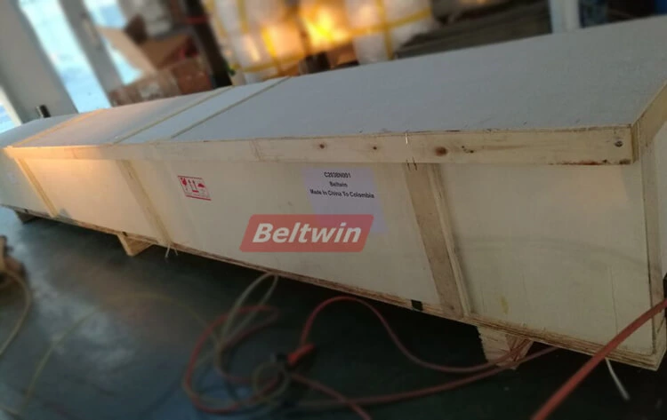 Пресс с водяным охлаждением Beltwin 3400x150 мм, доставка в Колумбию, эффективная длина: 3200 мм