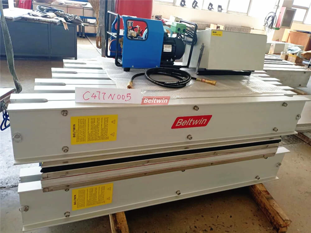 Секционный вулканизатор для ремня шириной 1200 мм, доставка в Аргентину