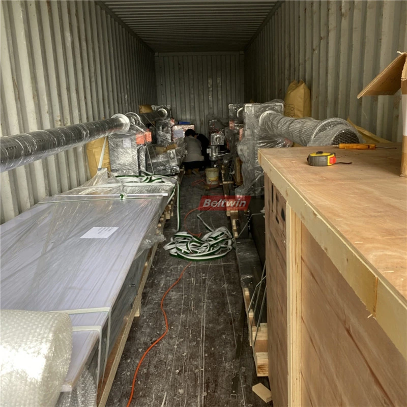 Станок для резки конвейерной ленты с намотчиком и перемотчиком и рабочим столом (европейская версия)