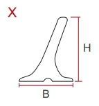 Зажим из ПВХ/ПУ /Боковая стенка /Направляющая