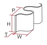 Зажим из ПВХ/ПУ /Боковая стенка /Направляющая