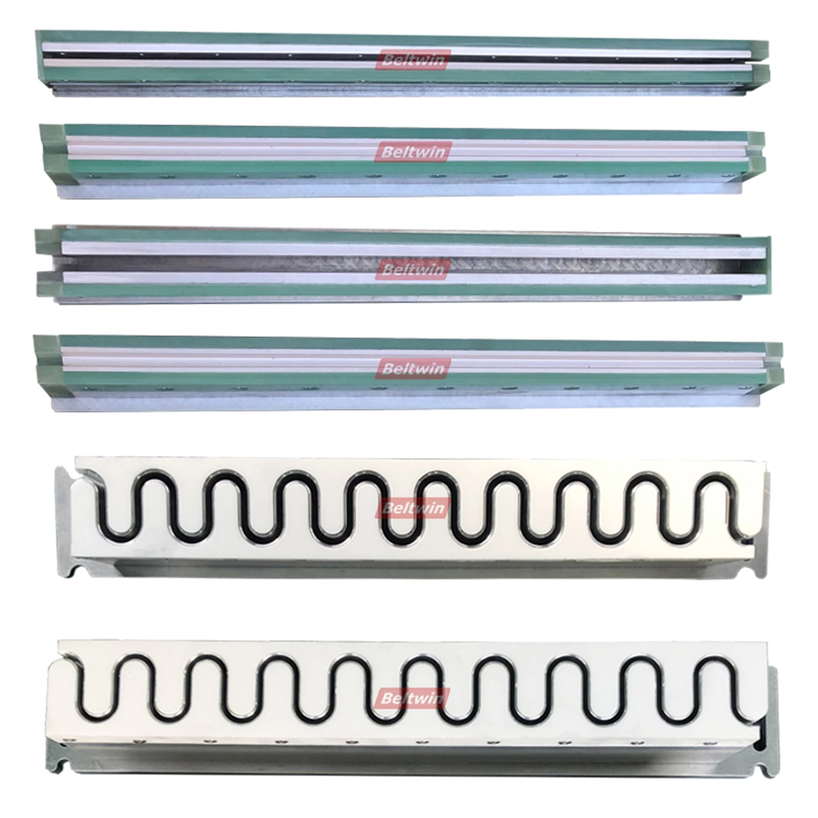 Формы направляющих, боковых стенок и профилей конвейерных лент для высокочастотной ленточной сварки