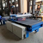 Пневматический резатель бесконечного ленточного конвейера с регулировкой натяжения