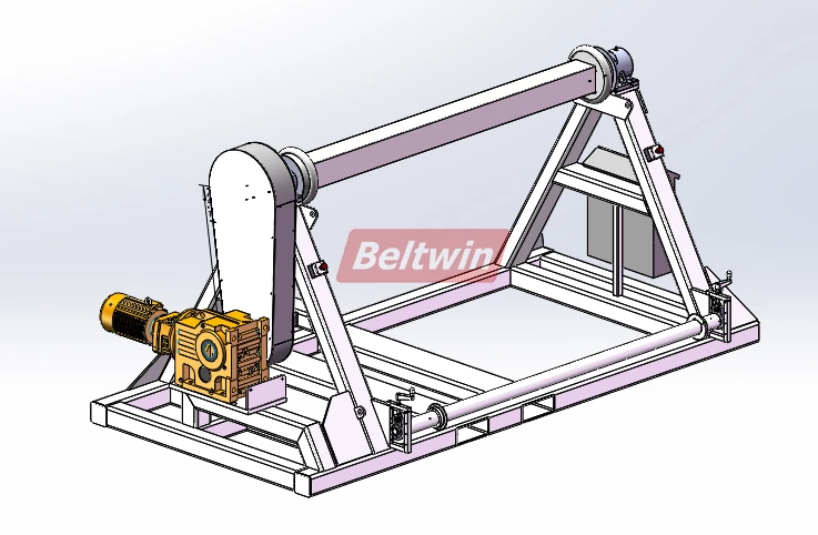 Сверхмощное намоточное устройство для резиновой ленты на 6 тонн рулона