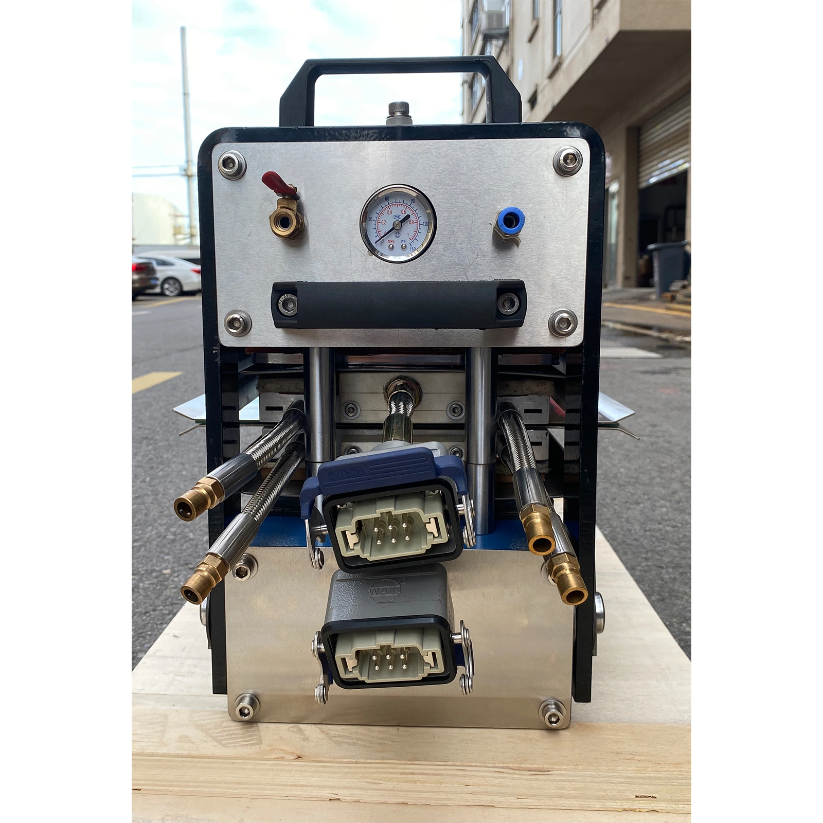 Алюминиевый сплав корпус ПВХ PU пояс водяное охлаждение пресс PB1100-2100(200)