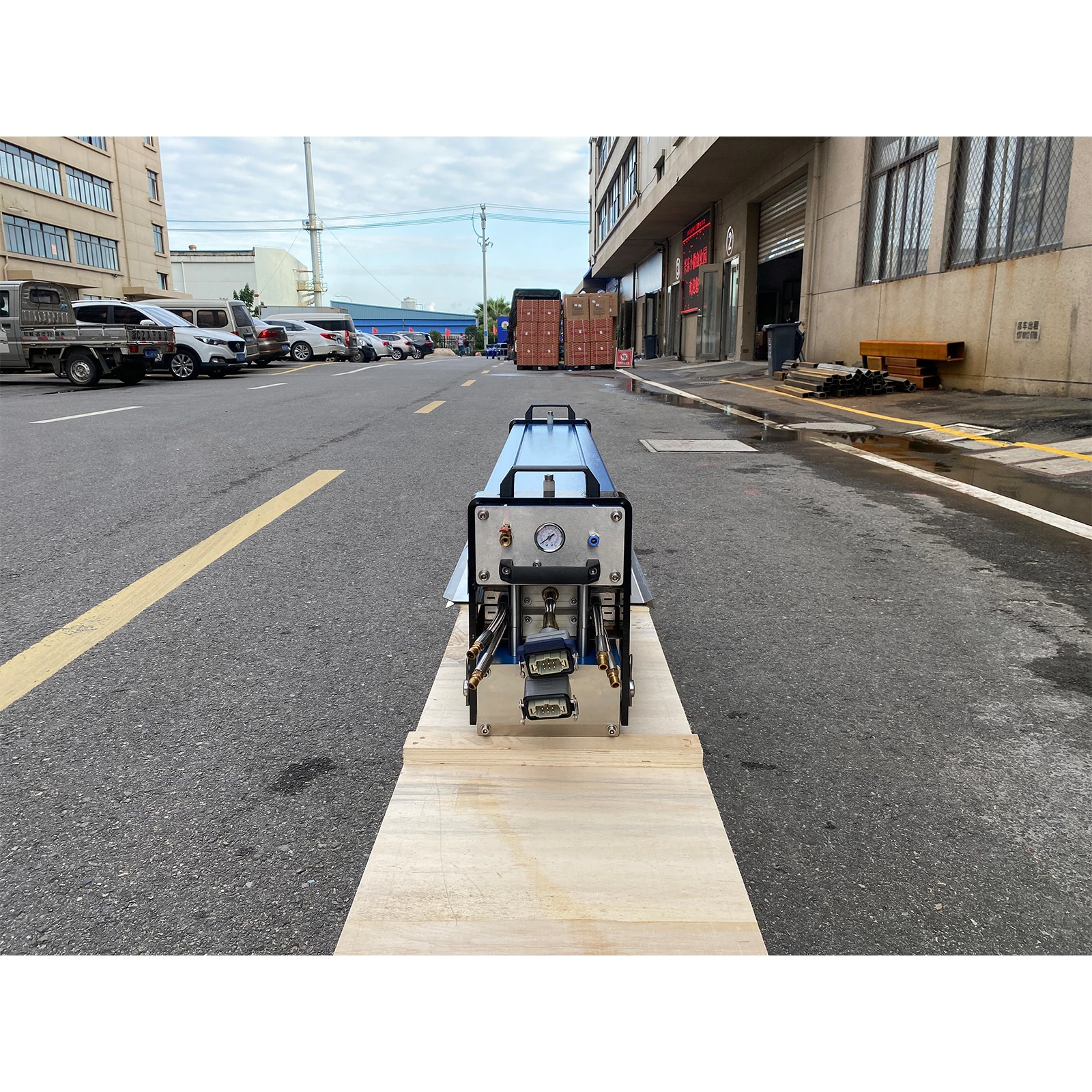 Алюминиевый сплав корпус ПВХ PU пояс водяное охлаждение пресс PB1100-2100(200)