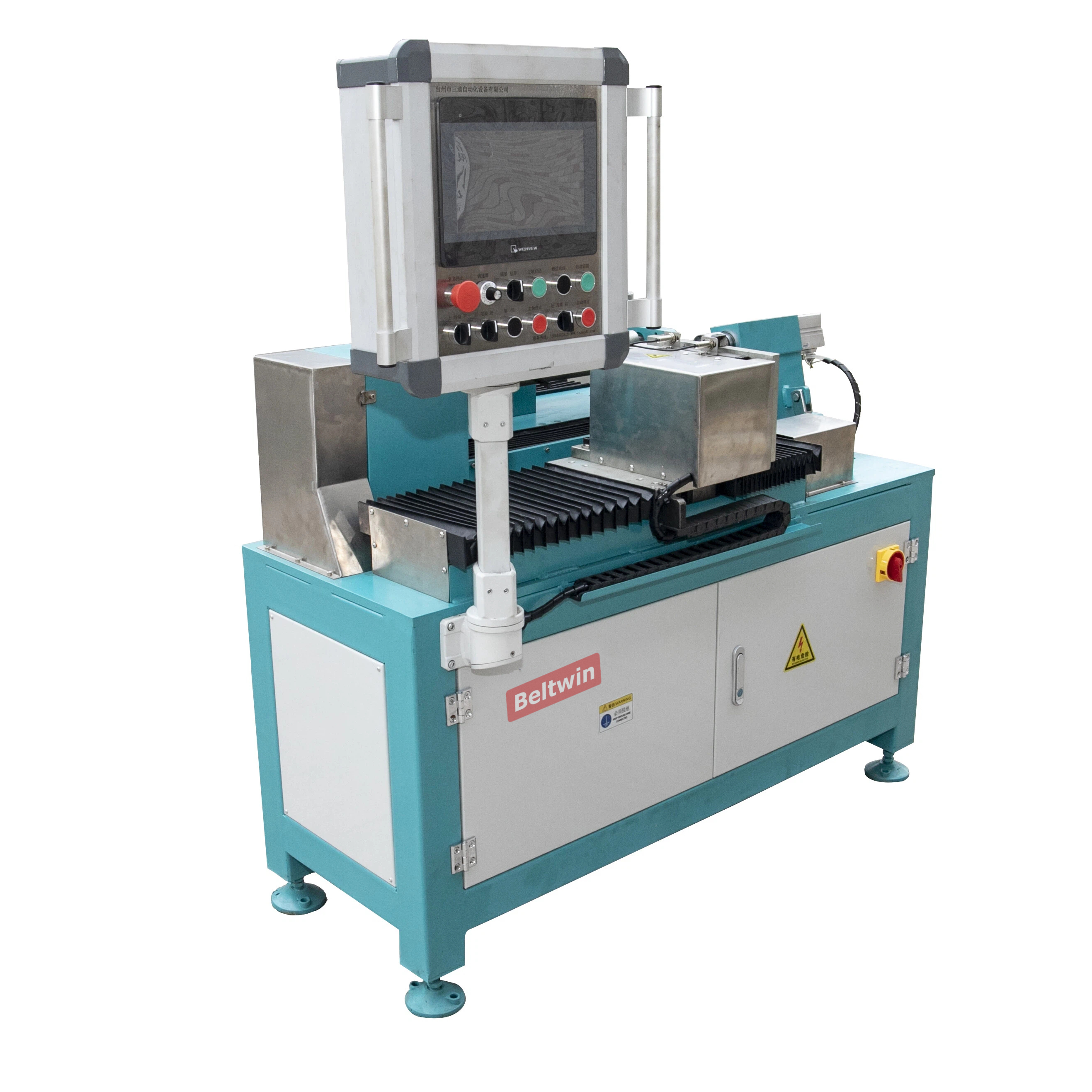 Пневматический резатель бесконечного ленточного конвейера с регулировкой натяжения