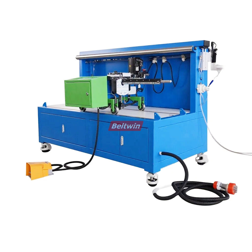 Гидравлический станок для механического соединения конвейерных лент зажимами